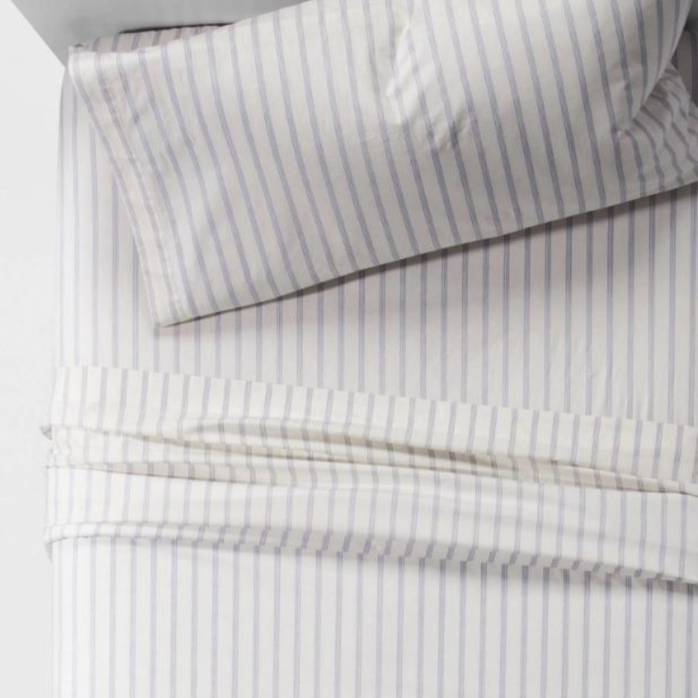 Vintage Washed Printed Percale Sheet Set - Full